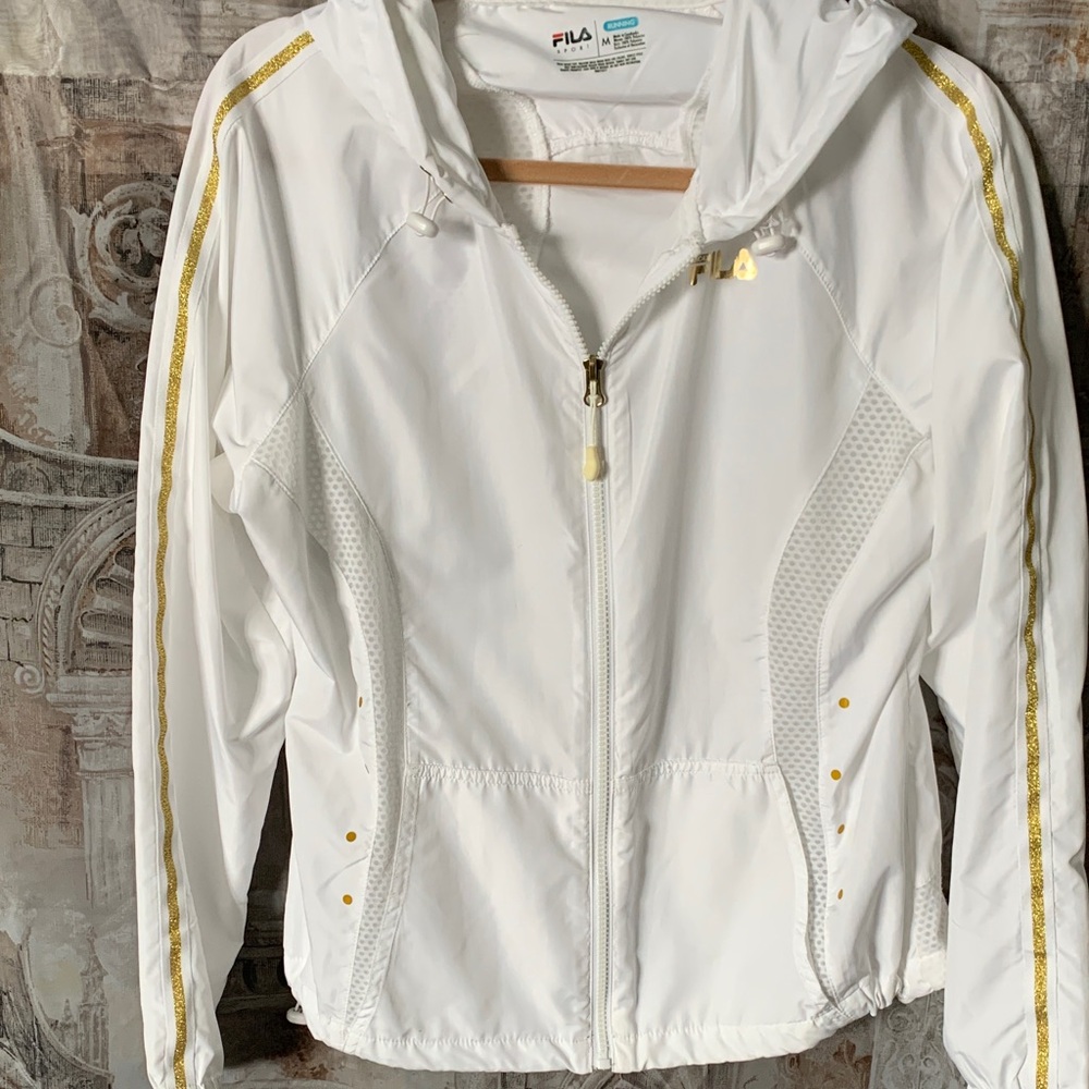 Fila White and Gold Utility Jacket